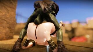 Ganyu Chan and Goblin fuck hard creampie 3d hentai skyrim animation