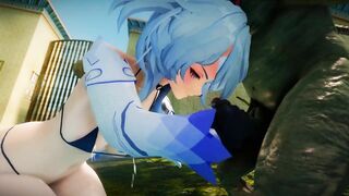 Ganyu Chan oral creampie by ugly Goblin Heterogeneous 3d hentai nsfw skyrim genshin impact ntr