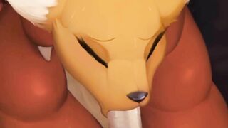 Guilmon x Renamon Blowjob