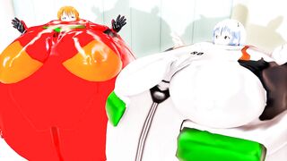 Imbapovi - Rei and Asuka Plug Suits Inflation to Burst