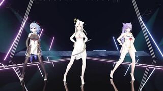 0028 -【R18-MMD】Genshin Impact 原神 Ganyu, Ningguang & Keqing