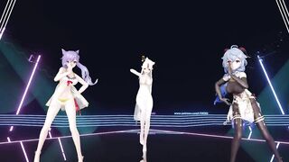 0028 -【R18-MMD】Genshin Impact 原神 Ganyu, Ningguang & Keqing