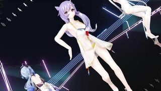 0028 -【R18-MMD】Genshin Impact 原神 Ganyu, Ningguang & Keqing