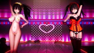 0046 -【R18-MMD-4K】Date A live double tokisaki kurumi 狂三 #1