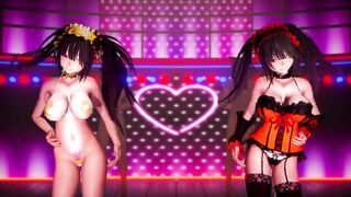 0046 -【R18-MMD-4K】Date A live double tokisaki kurumi 狂三 #1