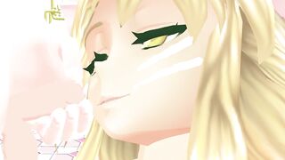 【SEX-MMD】Yukari - Grinding cock on face【No sound】【R-18】