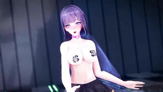 0117 -【R18-MMD】Honkai Impact 3 APHO Raiden Mei 崩坏3 雷电芽衣 - Thumbs up