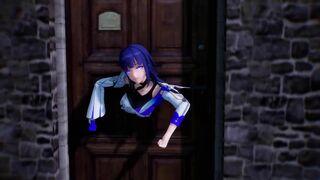 0115 -【R18-MMD】Honkai Impact 3 APHO Raiden Mei 崩坏3 雷电芽衣 stuck in wall