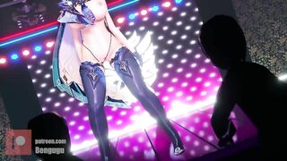 0089 -【R18-MMD】Bengugu - Genshin Impact 原神 Eula 优菈 -Thumbs up