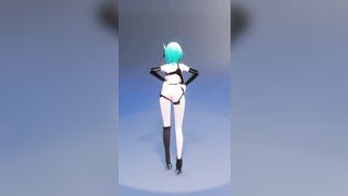 0083 -【R18-MMD】Genshin Impact 原神 Eula 优菈 - Shake it