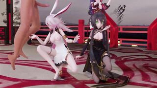 0076 -【R18-MMD】T-boy Yae sakura, Luo Tianyi - 桃源恋歌