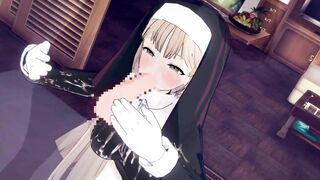 Sister Claire just has flirting sex