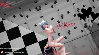 Sexy Cat girl Mia LOVE DIVE Blender MMD R18 1518