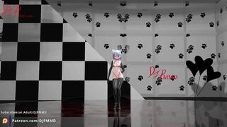 Sexy Cat girl Mia LOVE DIVE Blender MMD R18 1518