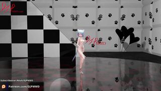 Sexy Cat girl Mia LOVE DIVE Blender MMD R18 1518