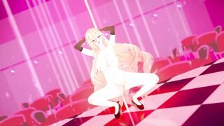 0187 -【R18-MMD】Honkai Impact 3 崩坏3 Durandal 幽兰黛尔 - poledance loop