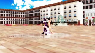 【MMD】Mobu-chan is summer but Snow Trick (complete version)【R-18】