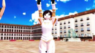 【MMD】Mobu-chan is summer but Snow Trick (complete version)【R-18】