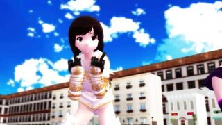 【MMD】Mobu-chan is summer but Snow Trick (complete version)【R-18】