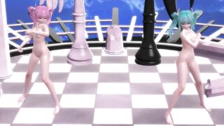 【MMD】Mr Kanon - Checkmate (Comparison of boobs)【R-18】