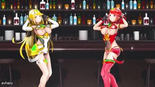 0225 -【R18-MMD】xenoblade chronicles 2 pyra and mythra