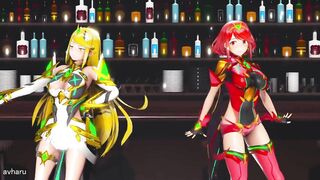 0225 -【R18-MMD】xenoblade chronicles 2 pyra and mythra