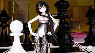 0210 -【R18-MMD】Shuishui Date A live 约会大作战 tokisaki kurumi 狂三 - Good night kiss