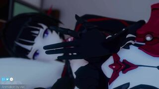 0354 -【R18-MMD】AKT - Honkai Impact 3rd 崩坏三 Raiden Mei x Elysia