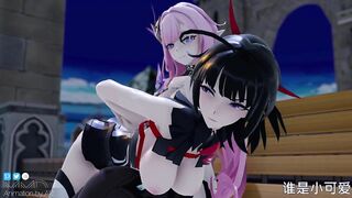 0354 -【R18-MMD】AKT - Honkai Impact 3rd 崩坏三 Raiden Mei x Elysia