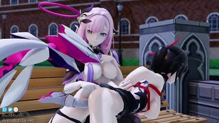 0354 -【R18-MMD】AKT - Honkai Impact 3rd 崩坏三 Raiden Mei x Elysia