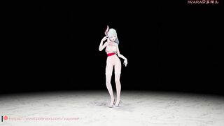 0350 -【R18-MMD】ShuYanEr - Genshin Impact 原神 Shenhe 申鹤 - Bon Bon chocolate