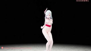 0350 -【R18-MMD】ShuYanEr - Genshin Impact 原神 Shenhe 申鹤 - Bon Bon chocolate