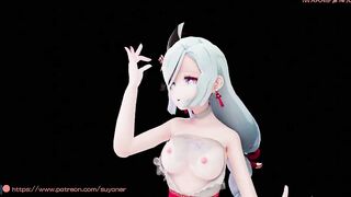 0350 -【R18-MMD】ShuYanEr - Genshin Impact 原神 Shenhe 申鹤 - Bon Bon chocolate