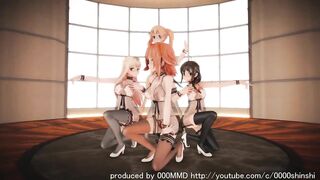 0329 -【R18-MMD】Azur Lane 碧藍航線 舰队四人娘