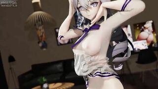 0315 -【R18-MMD】Honkai Impact 3 崩坏3 APHO bronya 大板鸭 - 笑纳