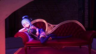 0391 -【R18-MMD-4K】konosuba - Not useless goddess Aqua このすば アクアに搾り取られる