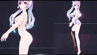 0288 -【R18-MMD】Genshin Impact 原神 Keqing 刻晴 - Good night Kiss