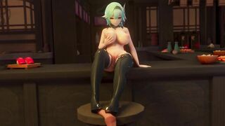 0277 -【R18-MMD】Genshin Impact 原神 Eula 优菈 - Lilac