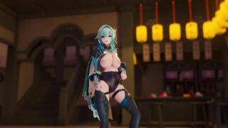 0277 -【R18-MMD】Genshin Impact 原神 Eula 优菈 - Lilac