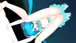 【MMD】Front & back lovers [HC type Miku swimwear]【R-18】