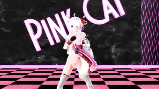 【MMD】TDA type modified Haku - PiNK CAT【R-18】