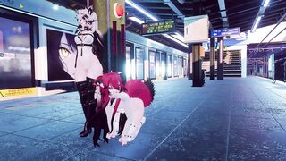 Delayed train leads to catgirl fun :3 VRChat ERP