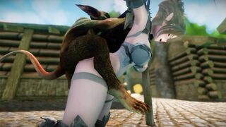 Big Breasts Elf Mama Fucked by Goblin Surrender Service Seeding Sex 3D Hentai NSFW NTR Part 2