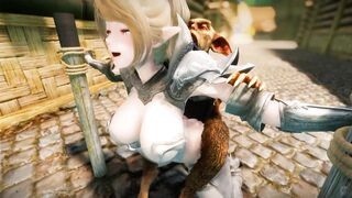 Big Breasts Elf Mama Fucked by Goblin Surrender Service Seeding Sex 3D Hentai NSFW NTR Part 2