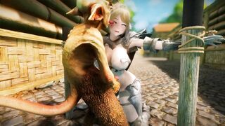 Big Breasts Elf Mama Fucked by Goblin Surrender Service Seeding Sex 3D Hentai NSFW NTR Part 2