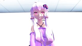 【MMD】Yuzuki Yukari Break a sweat【R-18】