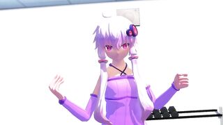 【MMD】Yuzuki Yukari Break a sweat【R-18】