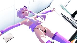 【MMD】Yuzuki Yukari Break a sweat【R-18】