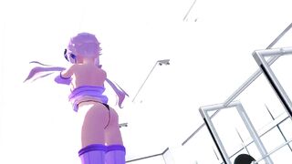 【MMD】Yuzuki Yukari Break a sweat【R-18】