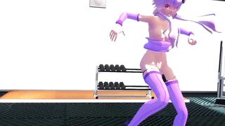 【MMD】Yuzuki Yukari Break a sweat【R-18】